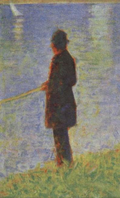 Georges Seurat Angler oil painting picture